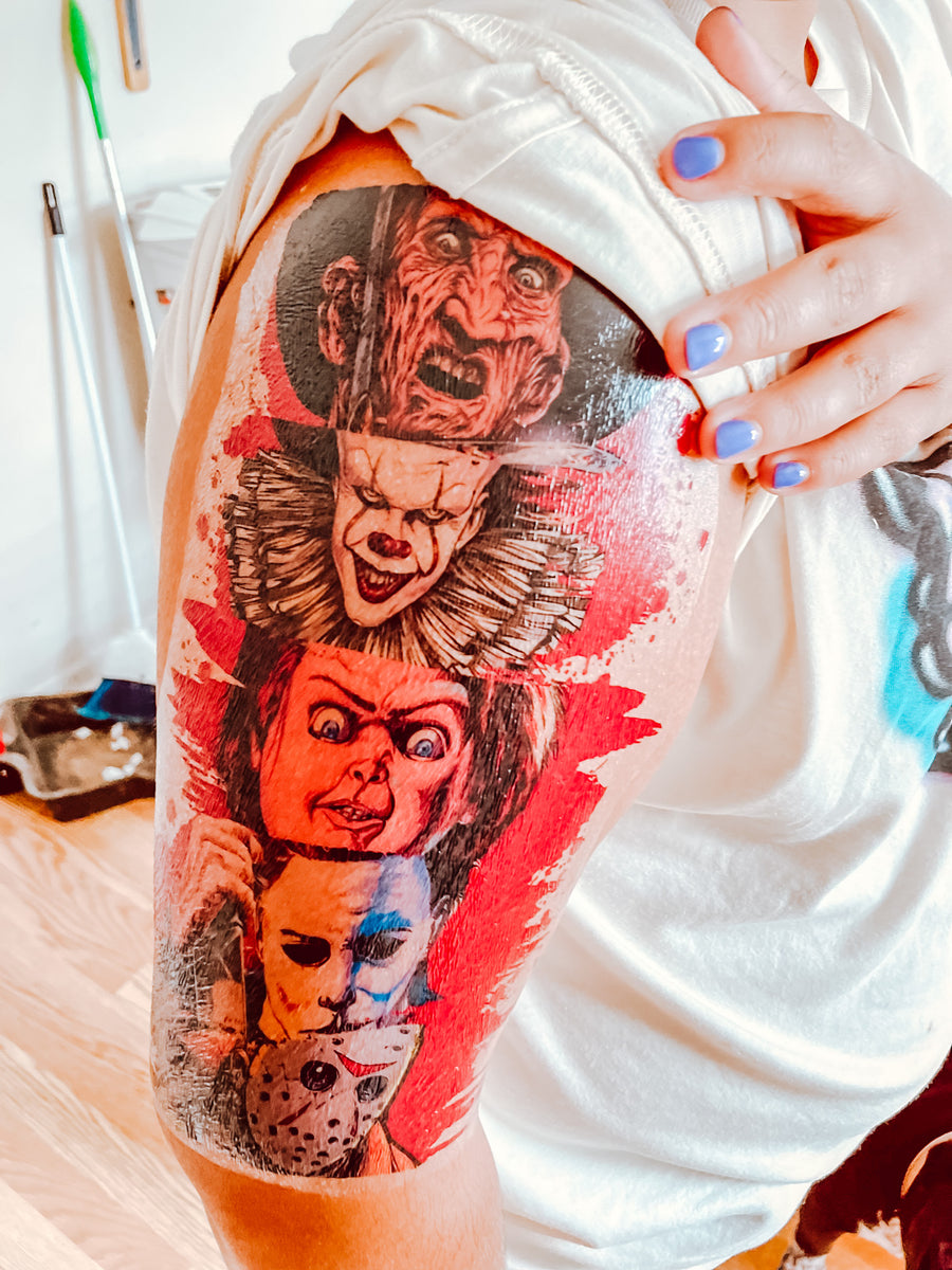 Horror HALF Sleeve tattoo – Itty Bits Designs